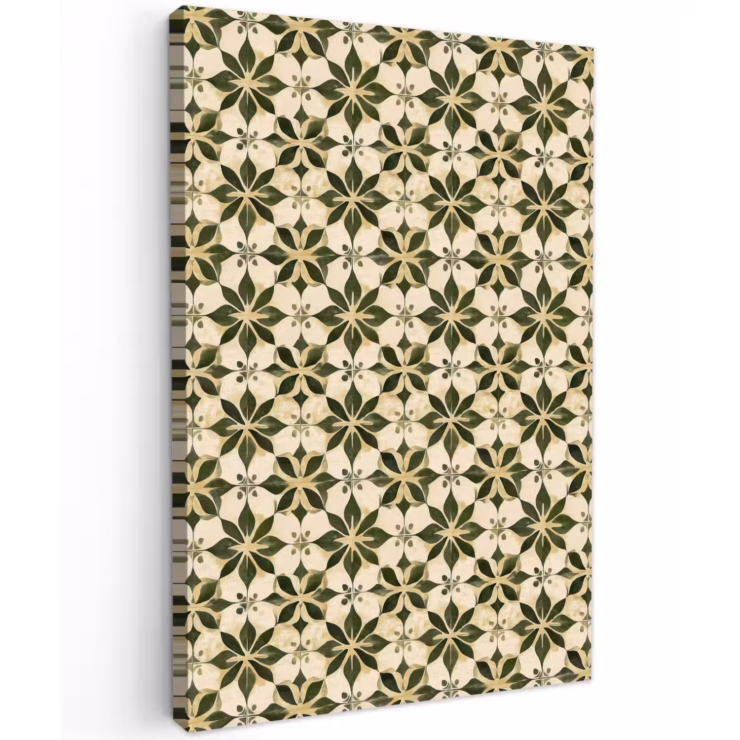 Tegel - Dessin - Groen Tuinposter op houten frame 2 cm dik klein 841 -3d
