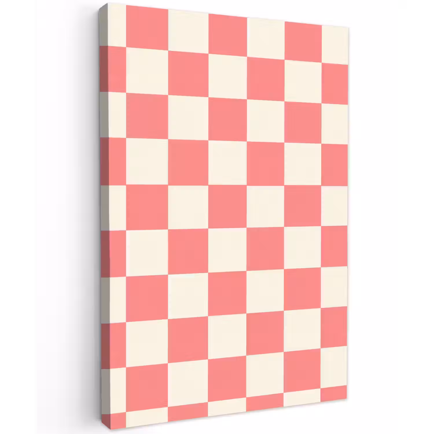 Traditioneel - Patroon - Roze Tuinposter op houten frame 2 cm dik klein 841 -3d