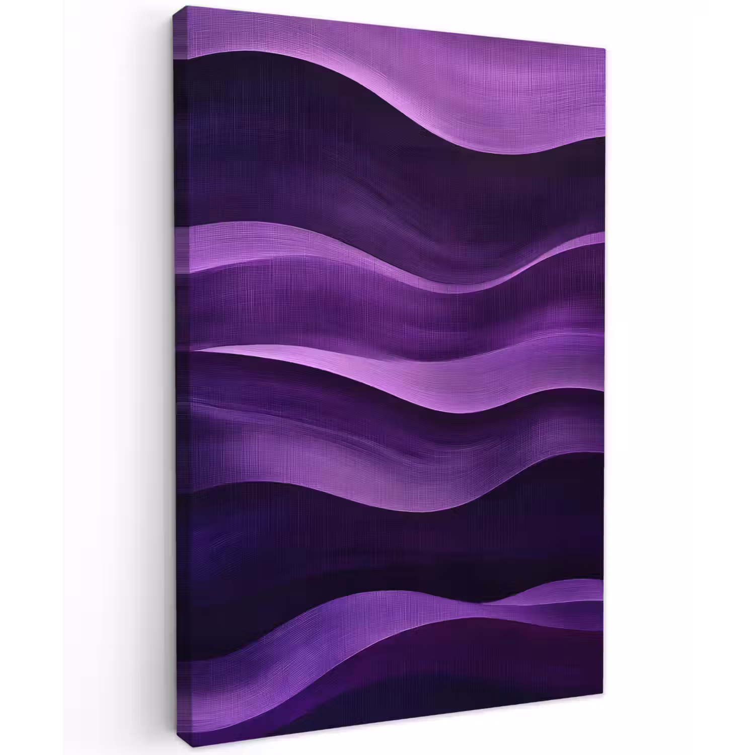Golven - Abstract - Paars Tuinposter op houten frame 2 cm dik klein -3d