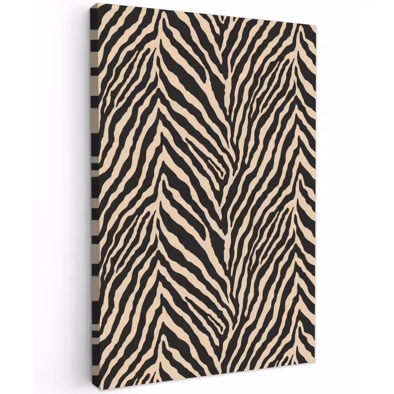 Zebra - Klassiek - Zwart Tuinposter op houten frame 2 cm dik klein 841 -3d