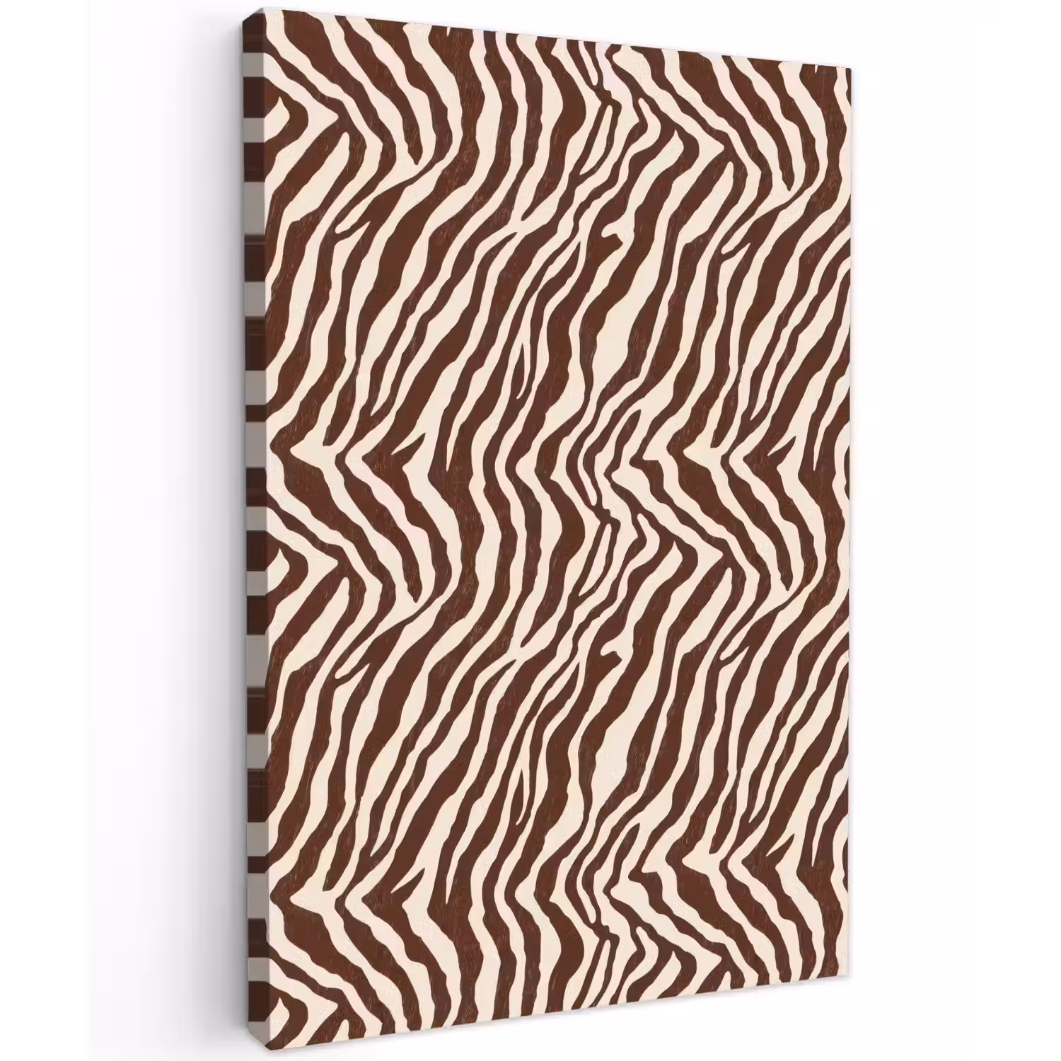 Zebra - Patroon - Zwart - Wit Tuinposter op houten frame 2 cm dik klein 841 -3d