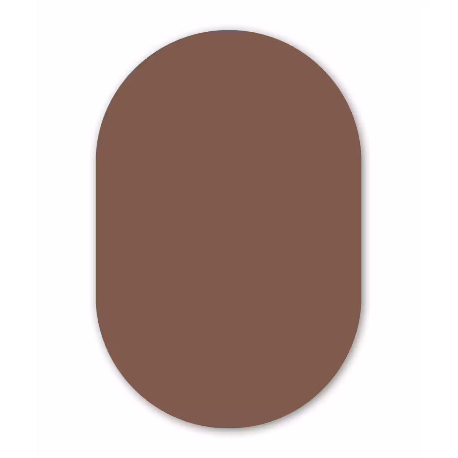 Muted - Chestnut - Bruin Wandcirkel Ovaal Forex klein 630 -3d