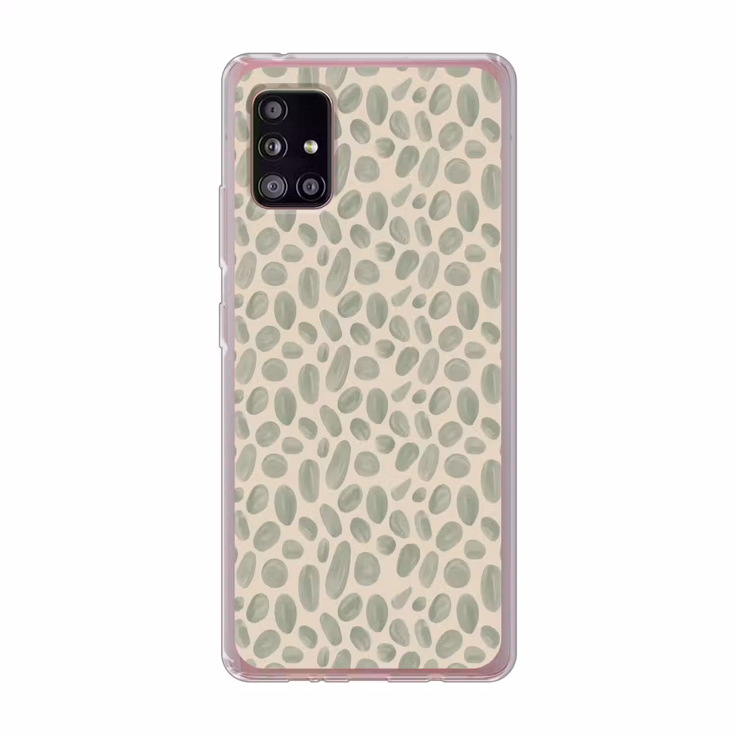 Abstract - Patroon - Organisch - Groen - Modern Telefoonhoesje Samsung Galaxy A51 5G klein -3d