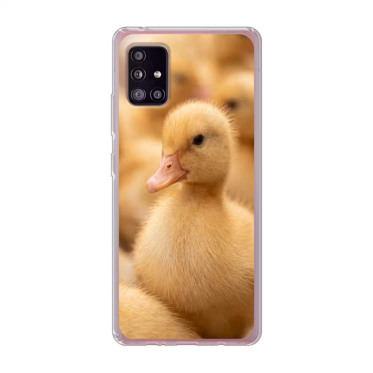 Pijltje - Eend - Natuur - Geel Telefoonhoesje Samsung Galaxy A51 5G klein -3d