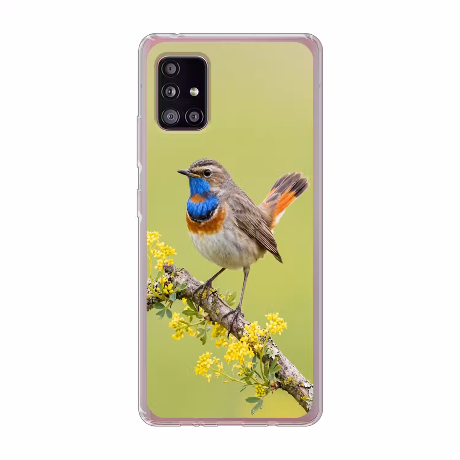 Vogel - Tak - Natuur - Kleurrijk Telefoonhoesje Samsung Galaxy A51 5G klein -3d