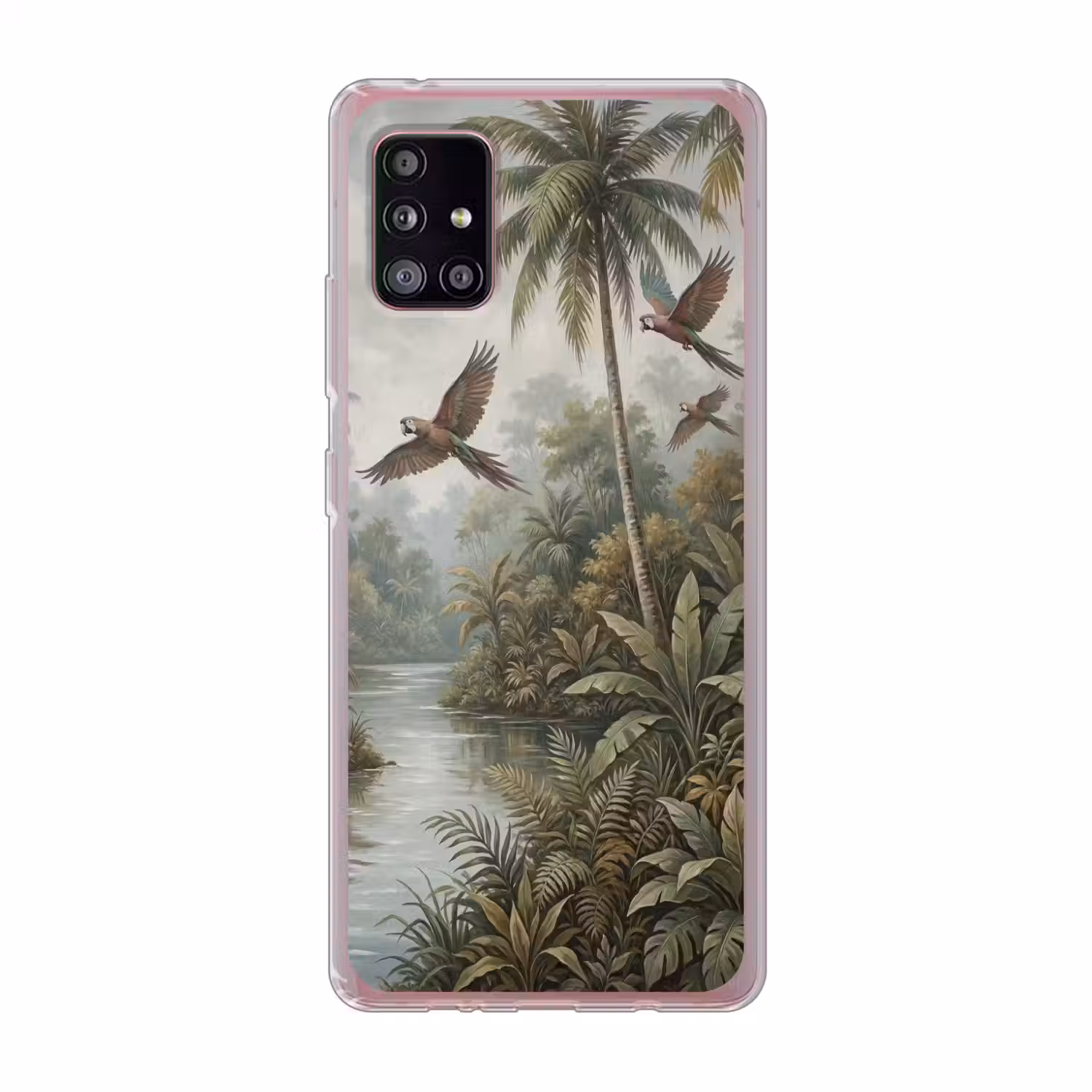 Vogel - Vliegend - Tropisch - Landschap - Klassiek Telefoonhoesje Samsung Galaxy A51 5G klein -3d
