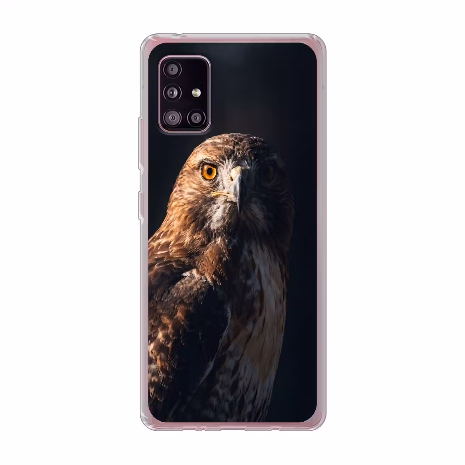 Roofvogel - Buizerd - Bruin Telefoonhoesje Samsung Galaxy A51 5G klein -3d