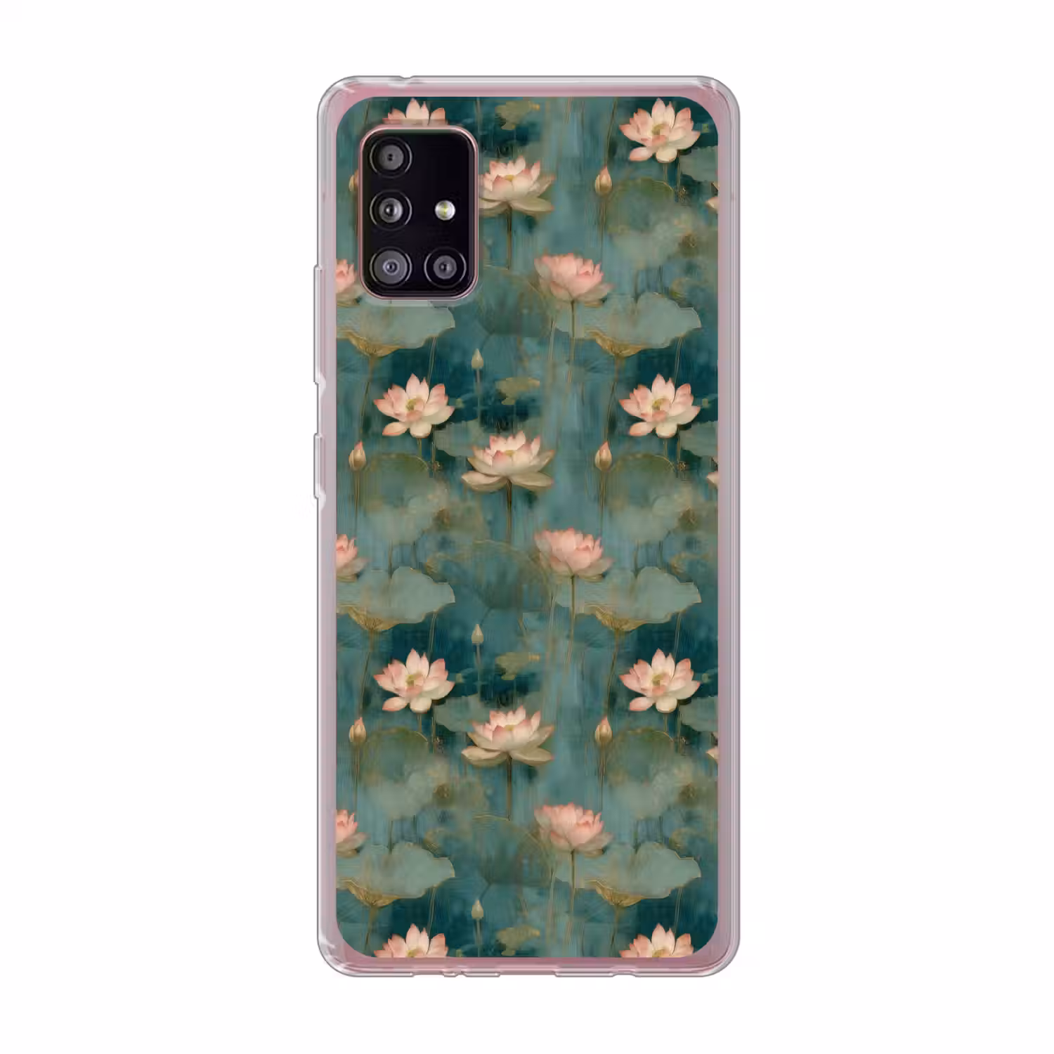 Botanisch - Bloemen - Roze Telefoonhoesje Samsung Galaxy A51 5G klein 373 -3d