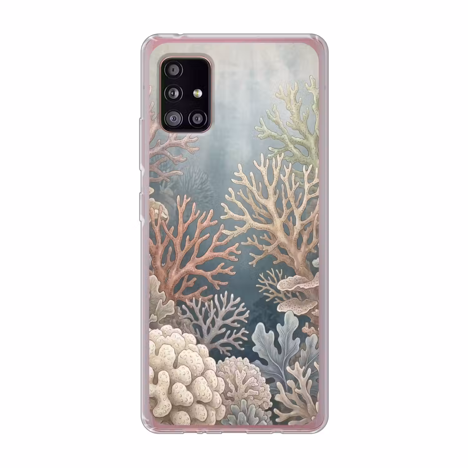 Koraal - Zeeleven - Onderwater - Illustratie - Natuur Telefoonhoesje Samsung Galaxy A51 5G klein -3d
