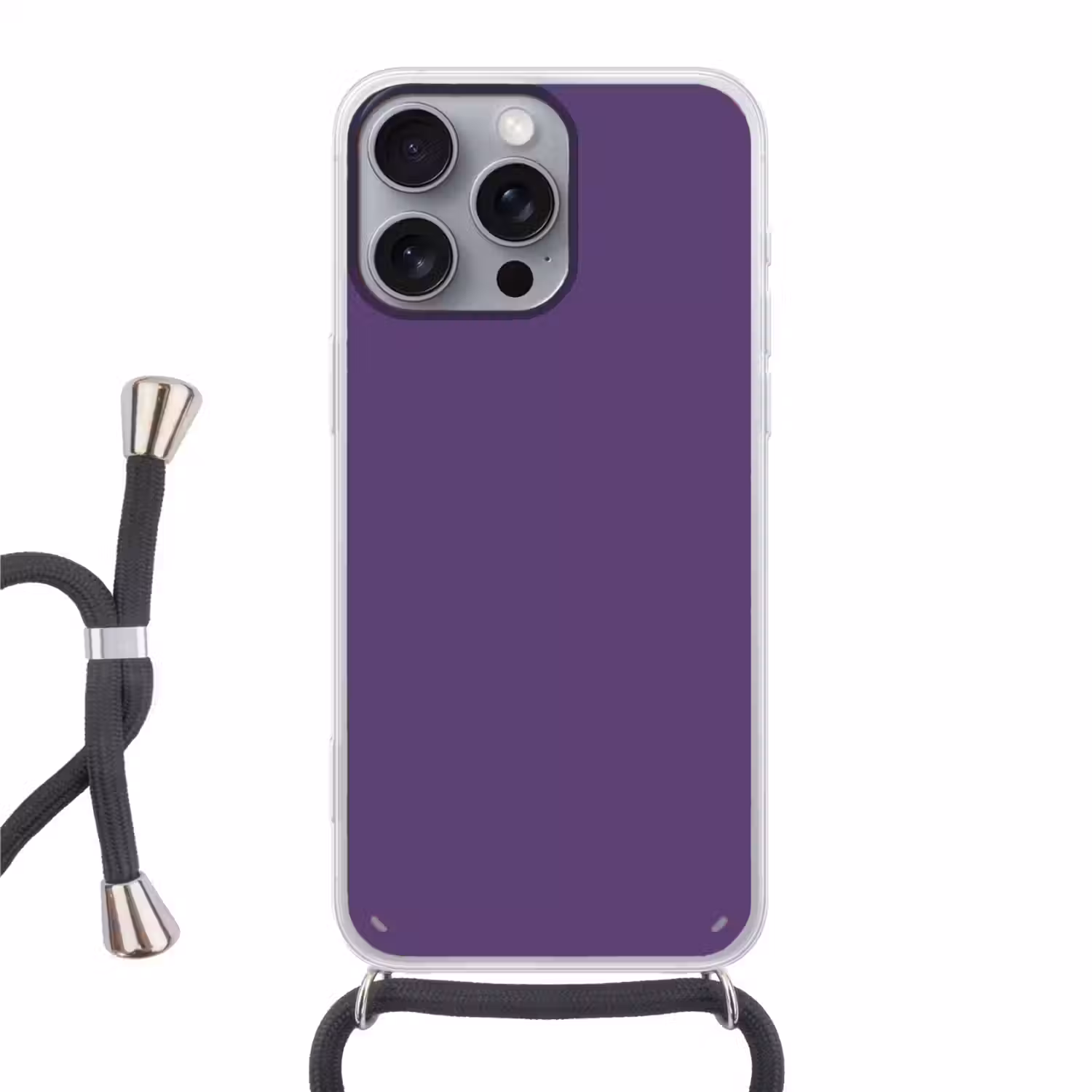 Deep - Plum - Paars Hoesje iPhone 16 Pro Max met koord klein 804 -3d