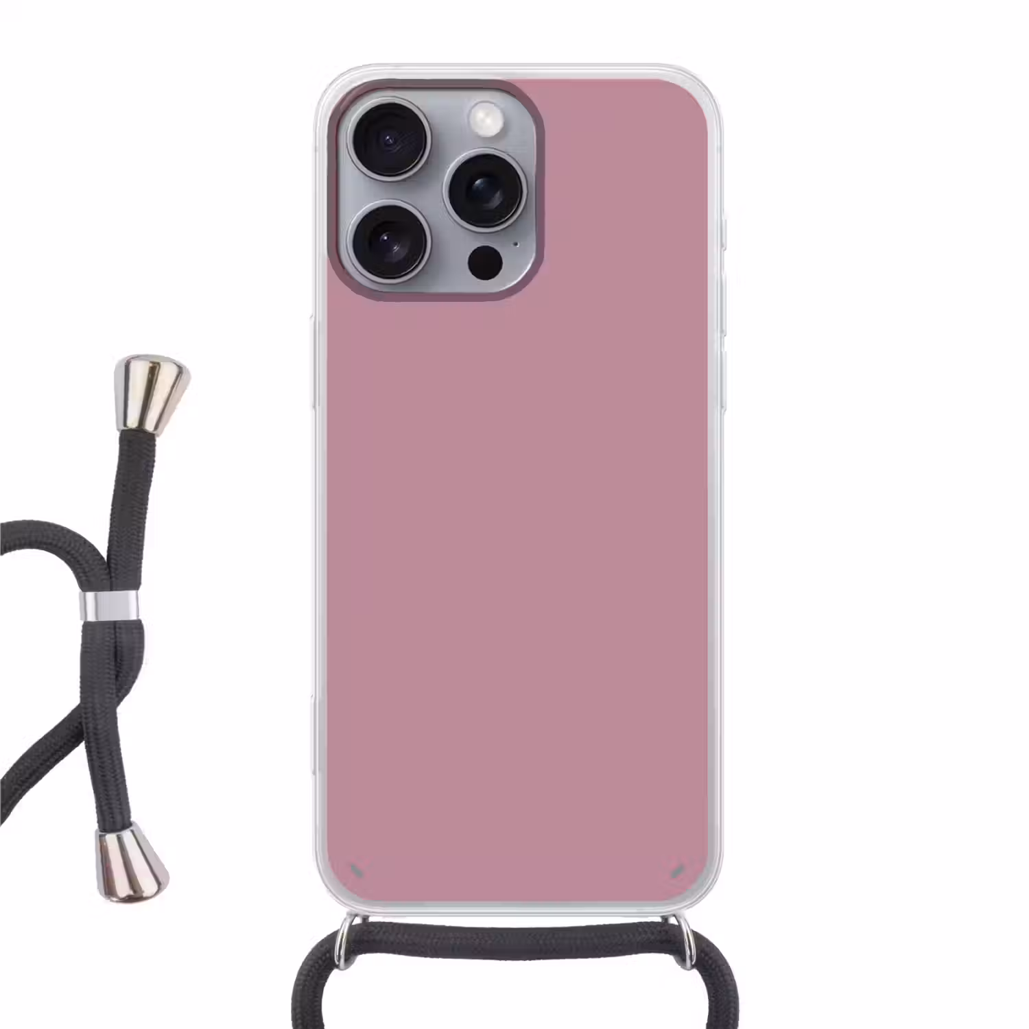 Dusty - Mauve - Paars Hoesje iPhone 16 Pro Max met koord klein 804 -3d