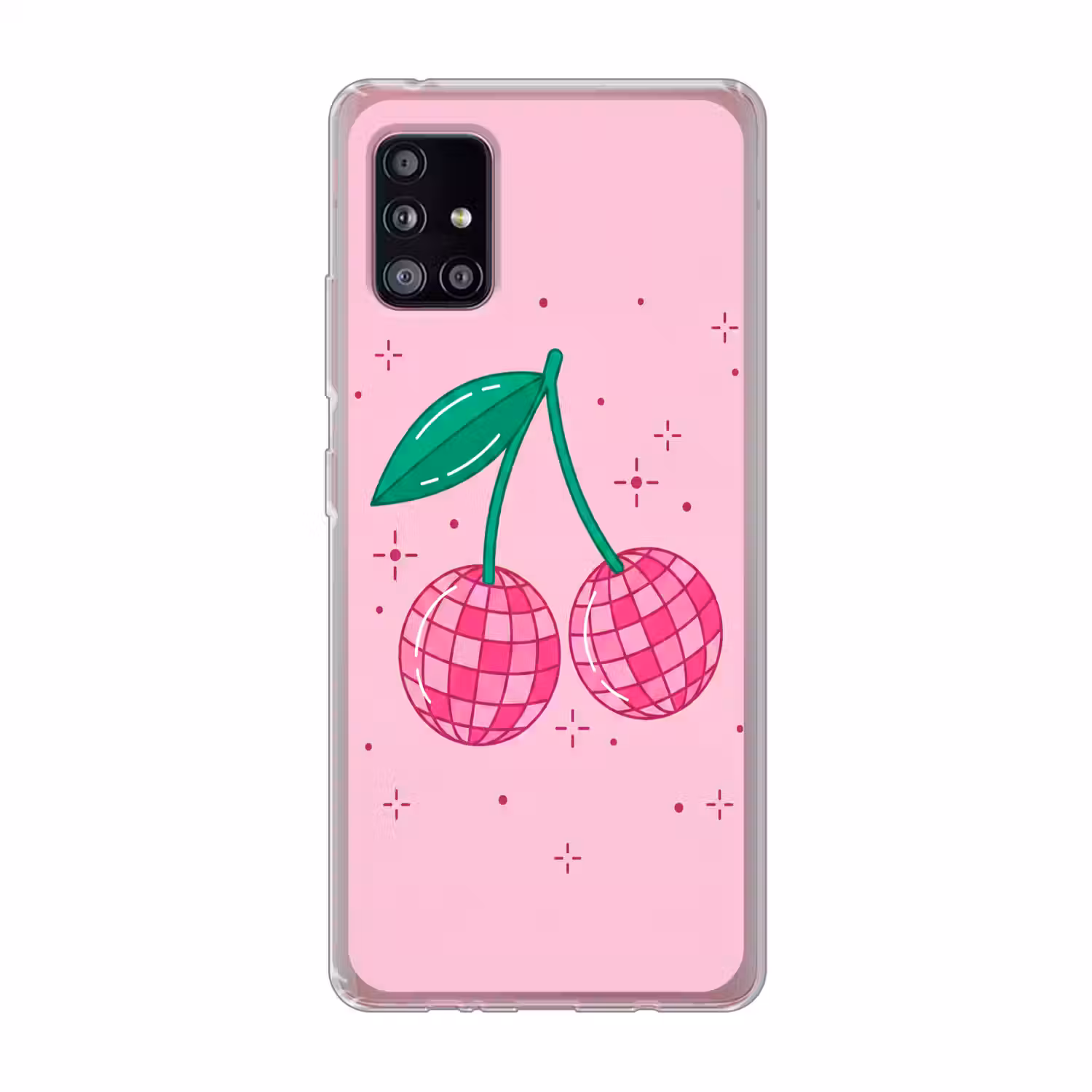 Decoratie - Disco-bal - Feest - Roze Telefoonhoesje Samsung Galaxy A51 5G klein -3d