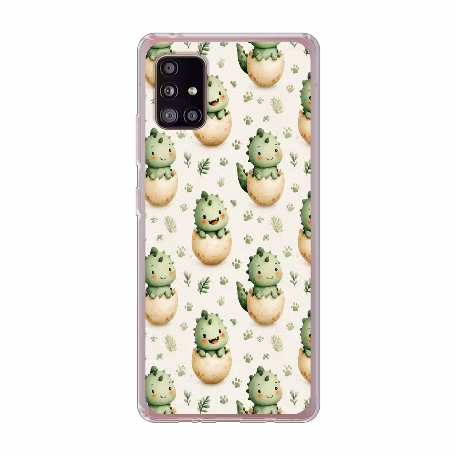Dino - Eieren - Groen Telefoonhoesje Samsung Galaxy A51 5G klein 373 -3d