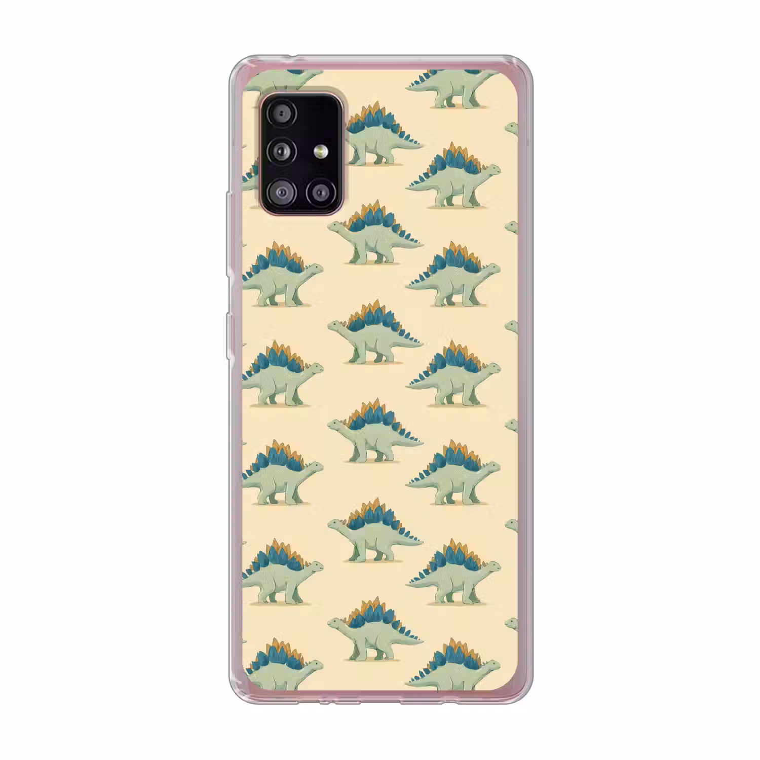 Dino - Patroon - Groen Telefoonhoesje Samsung Galaxy A51 5G klein 373 -3d