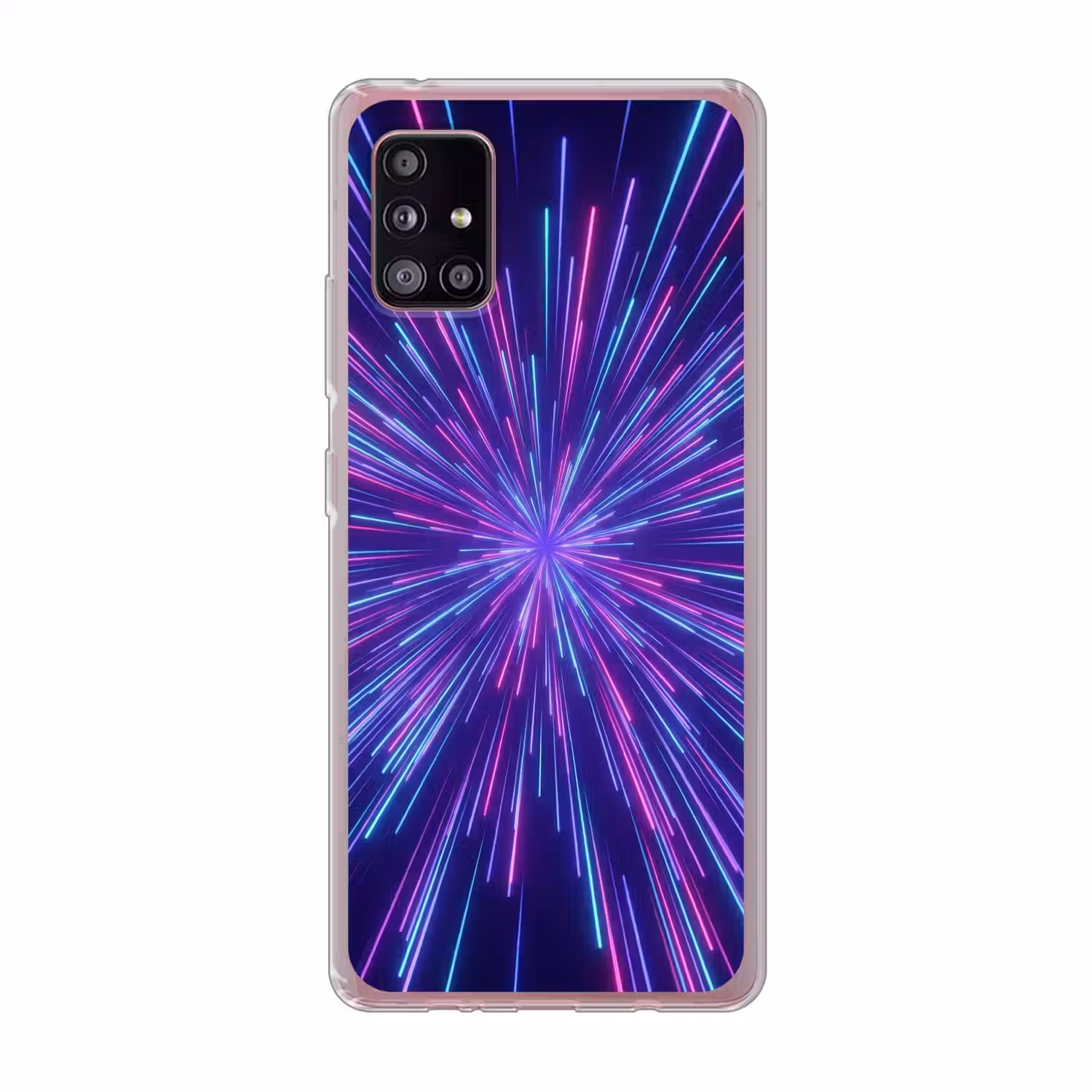 Dynamisch - Ruimte - Kleurrijk Telefoonhoesje Samsung Galaxy A51 5G klein -3d