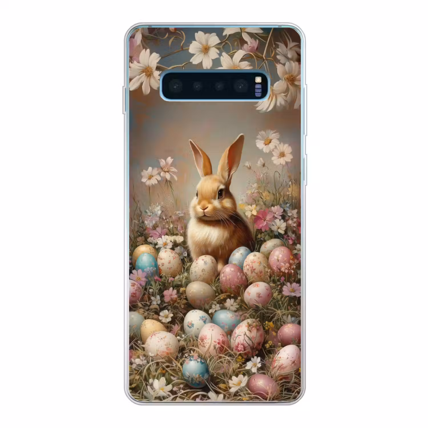 Paashaas - Lente - Paaseieren Telefoonhoesje Samsung Galaxy S10 Lite klein -3d