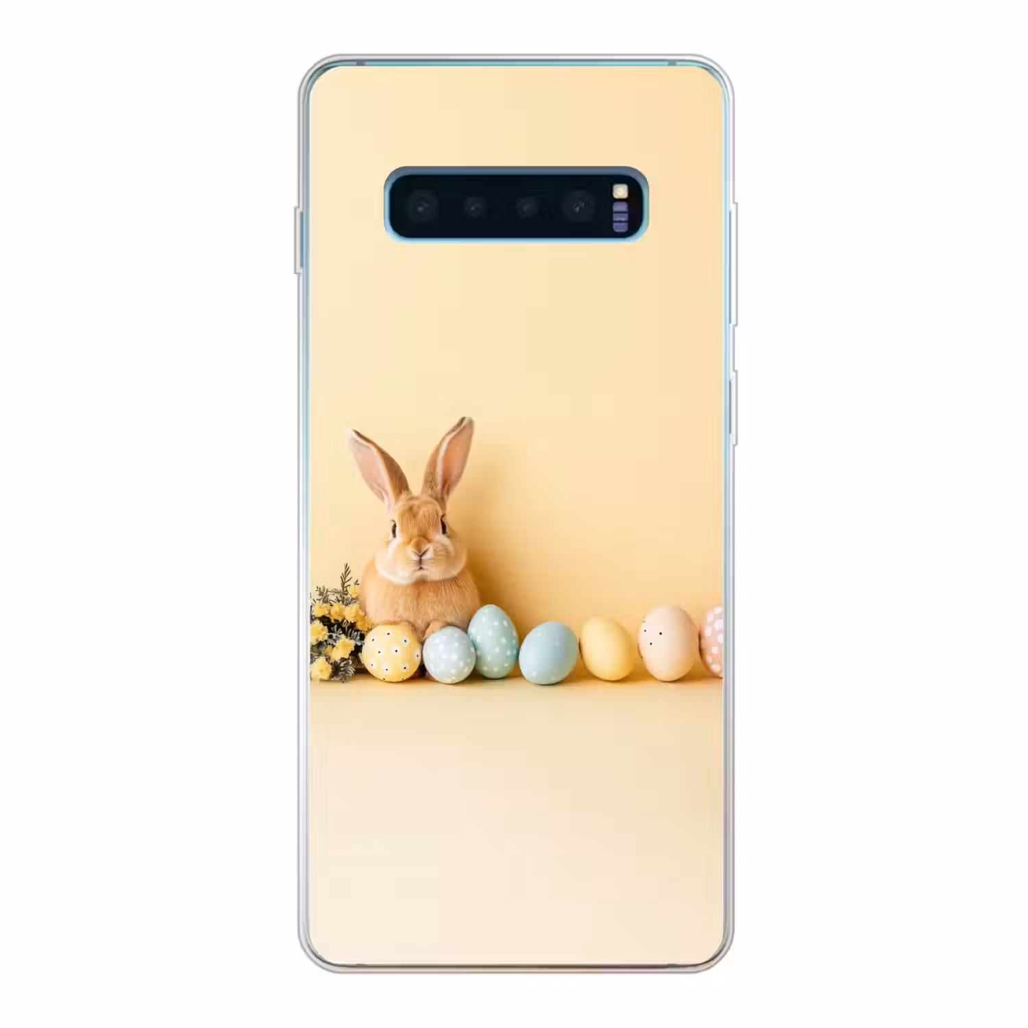 Eieren - Konijn - Pasteltinten Telefoonhoesje Samsung Galaxy S10 Lite klein -3d