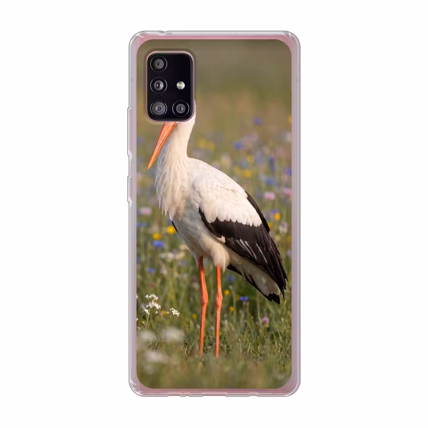 Ooienvaar - Bloemen - Weide - Kleurrijk Telefoonhoesje Samsung Galaxy A51 5G klein -3d