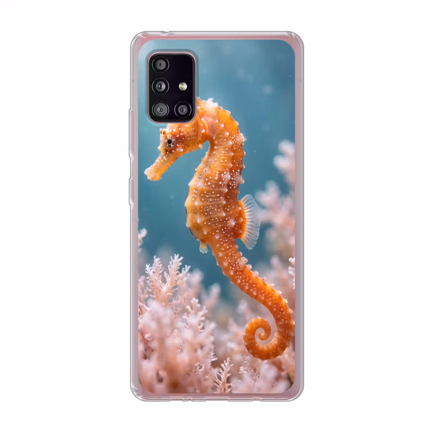 Vis - Koraal - Oceaan - Macro - Oranje Telefoonhoesje Samsung Galaxy A51 5G klein -3d
