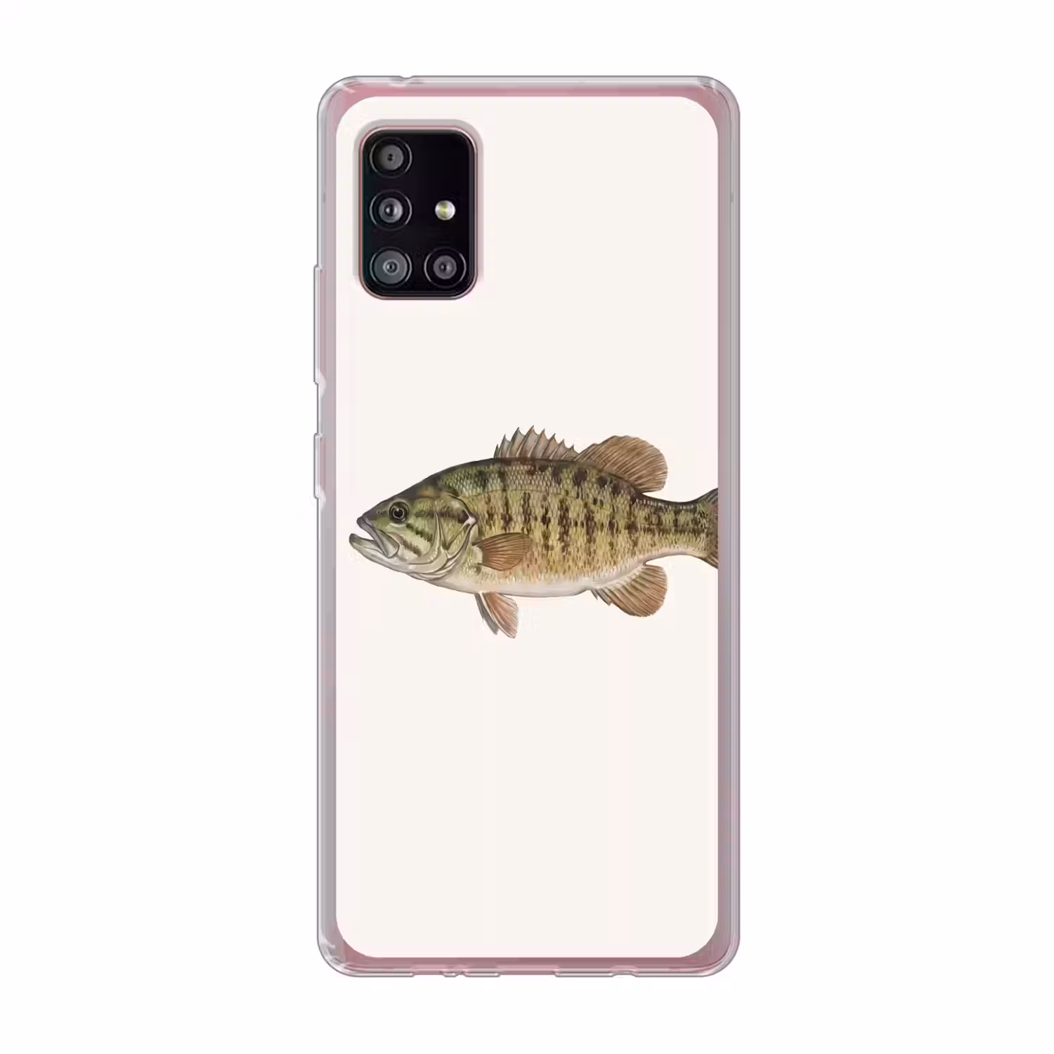 Vissen - Natuur - Vintage Telefoonhoesje Samsung Galaxy A51 5G klein -3d