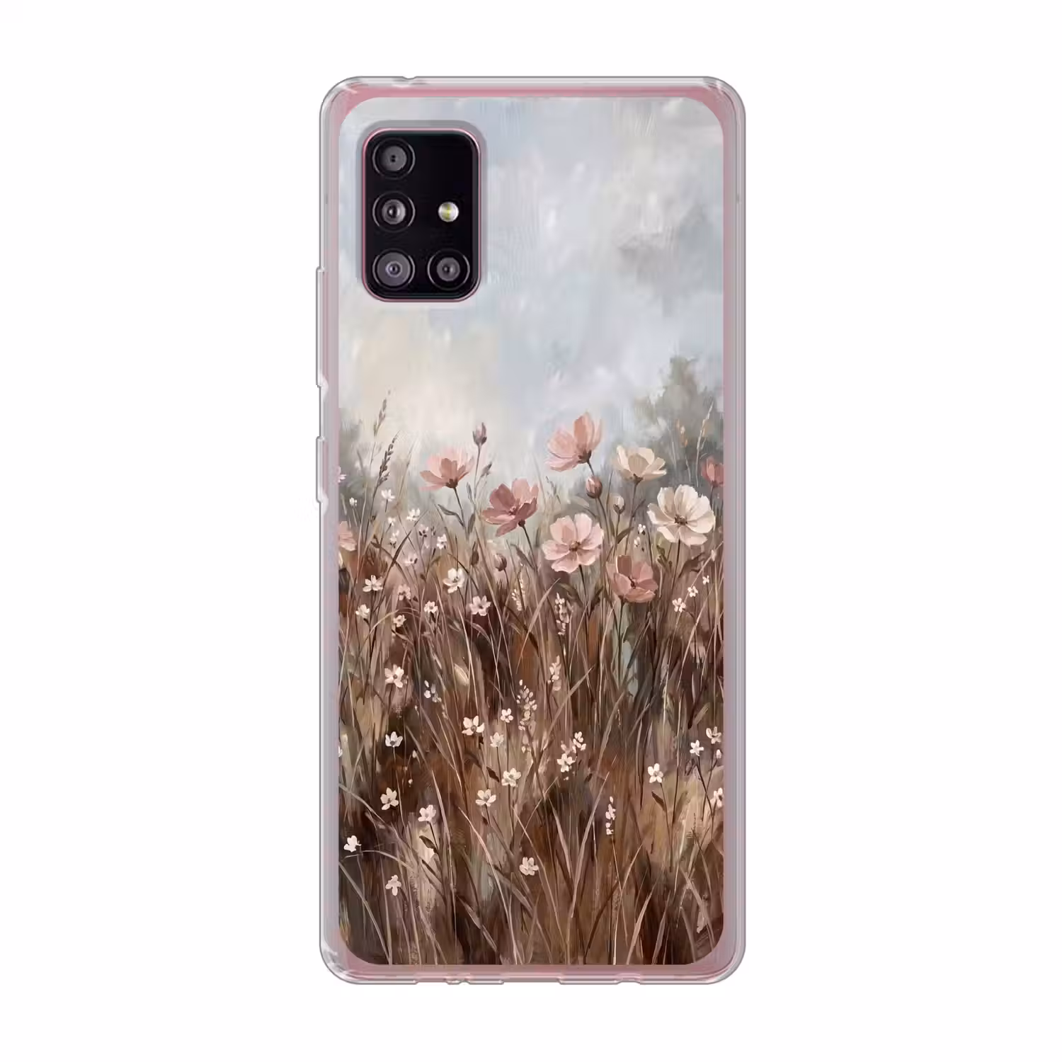 Bloemen - Botanisch - Schilderij - Pastel - Rustiek Telefoonhoesje Samsung Galaxy A51 5G klein -3d