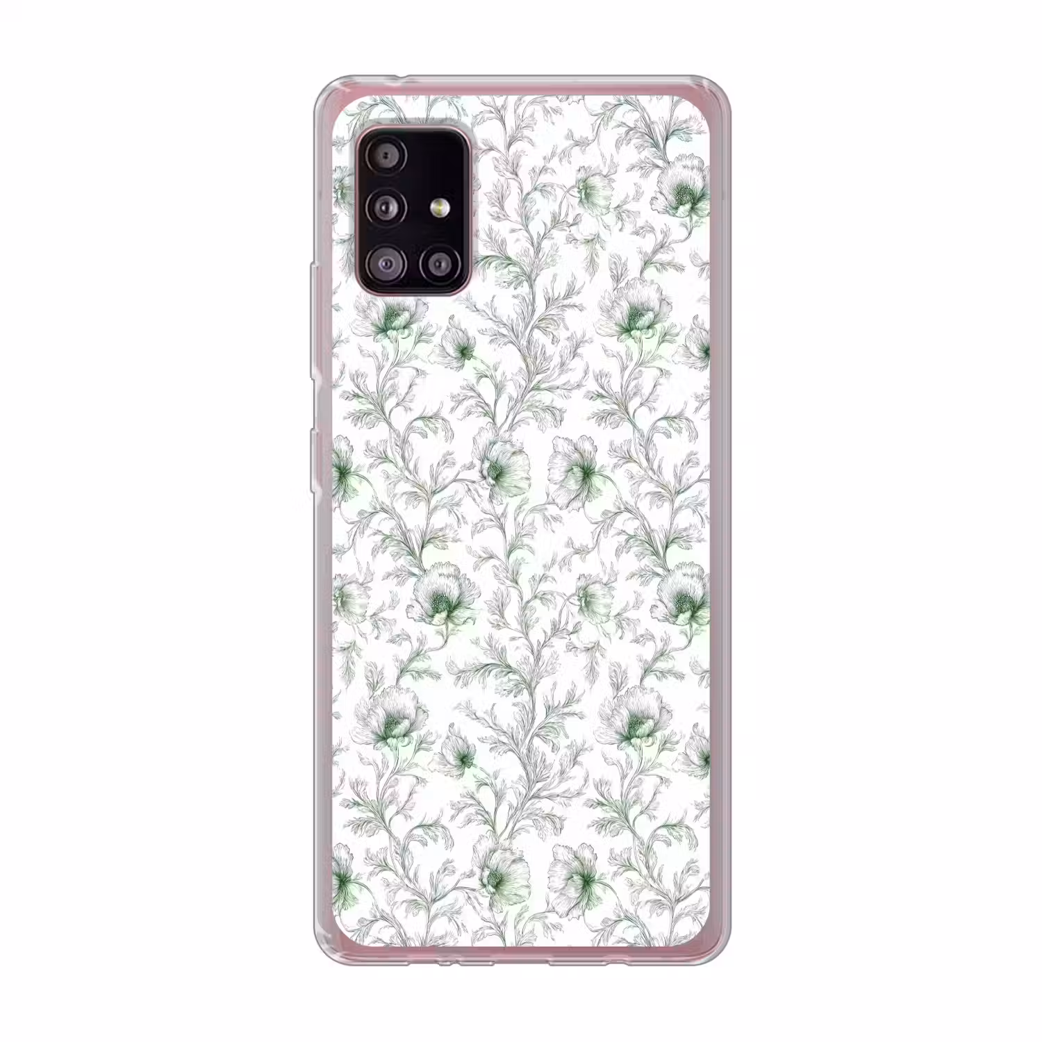 Bloemen - Getekend - Groen Telefoonhoesje Samsung Galaxy A51 5G klein 373 -3d