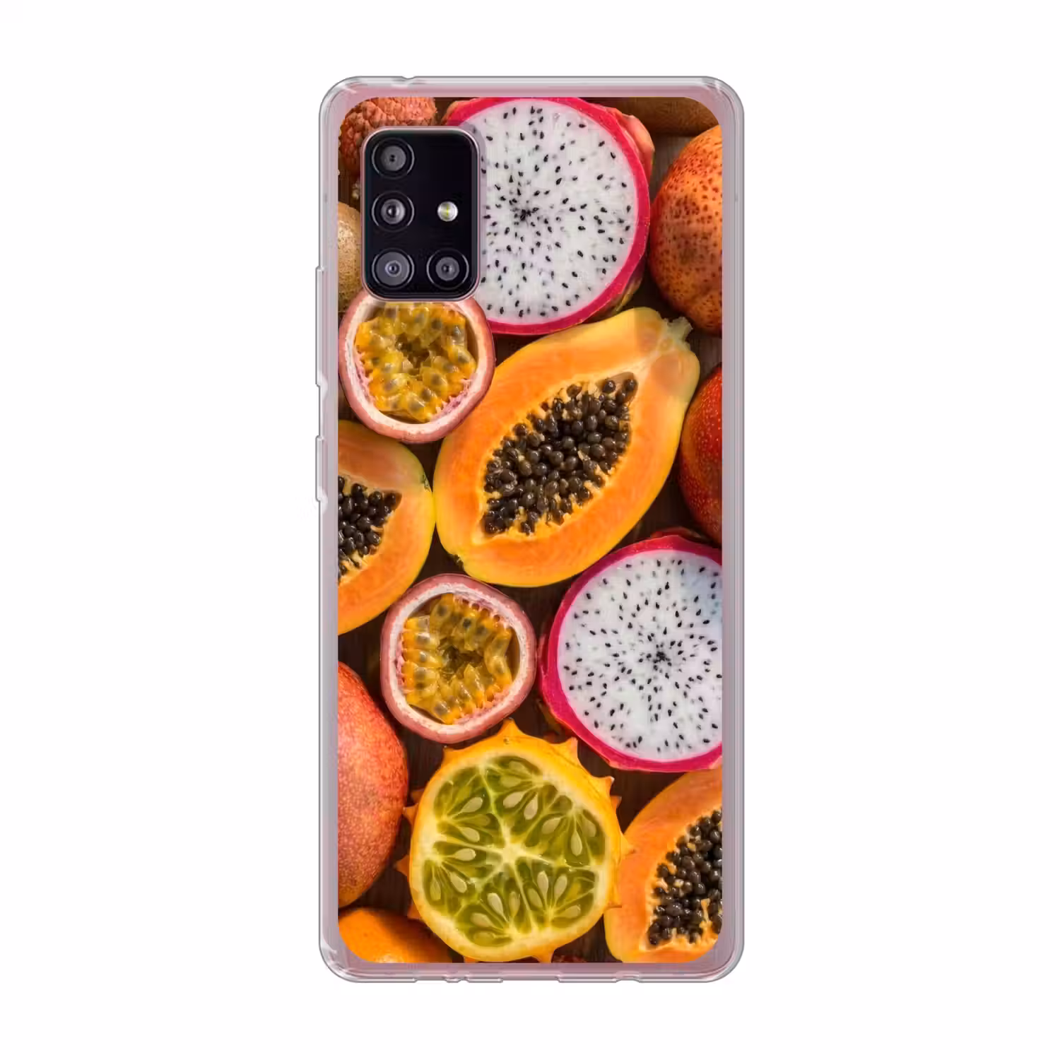 Fruit - Geopend - Tropisch - Eten - Kleurrijk Telefoonhoesje Samsung Galaxy A51 5G klein -3d