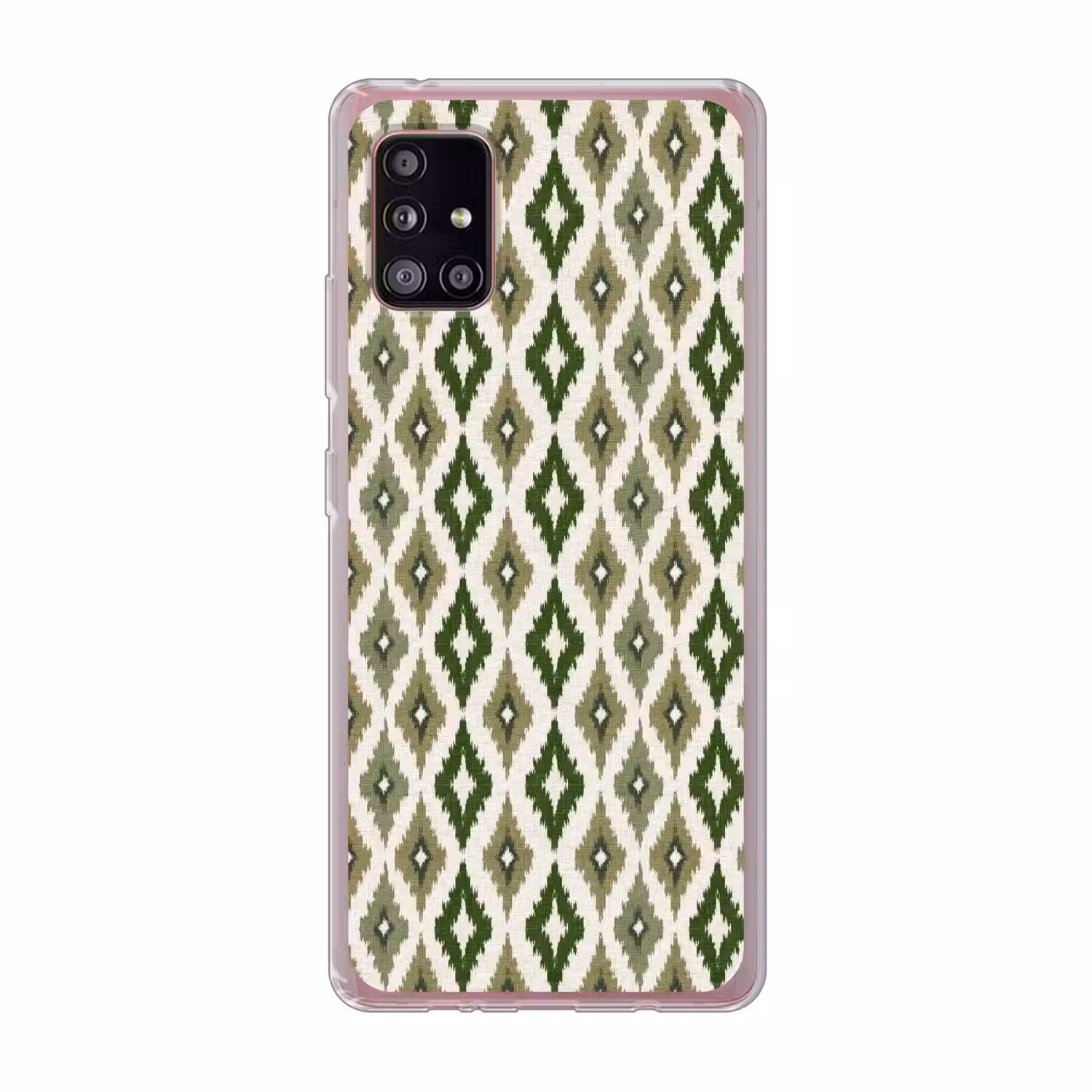 Geografisch - Ruitmotief - Groen Telefoonhoesje Samsung Galaxy A51 5G klein 373 -3d