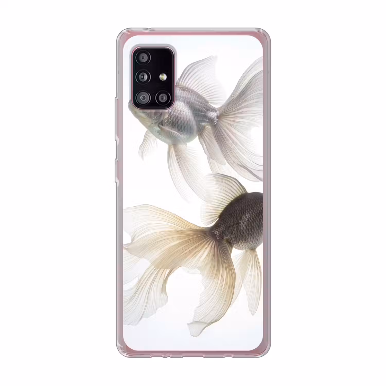 Goudvissen - Modern - Wit Telefoonhoesje Samsung Galaxy A51 5G klein -3d