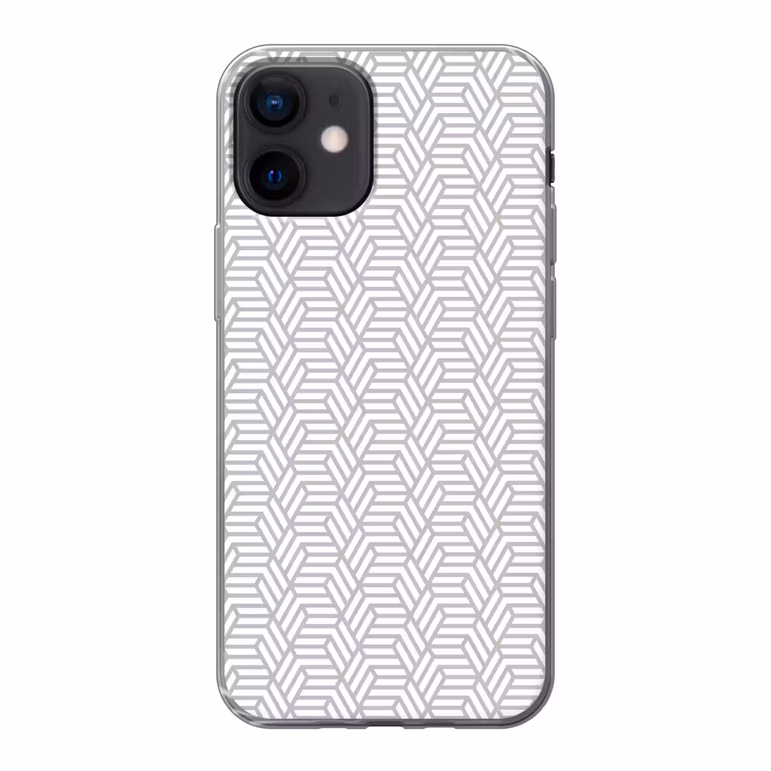 Grafisch - Patroon - Modern - Opvallend Telefoonhoesje iPhone 12 Mini klein 336 -3d