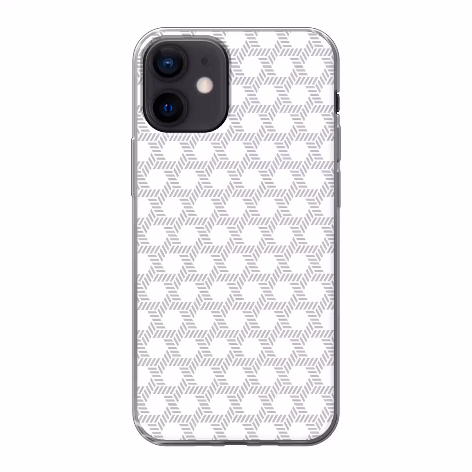 Grafisch - Patroon - Modern - Opvallend - Begrensd Telefoonhoesje iPhone 12 Mini klein 336 -3d
