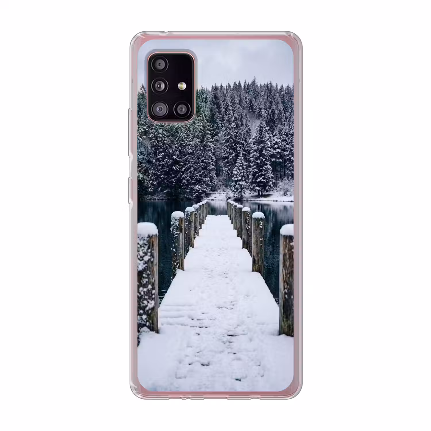 Steiger - Meer - Sneeuw - Bergen - Rustgevend Telefoonhoesje Samsung Galaxy A51 5G klein -3d