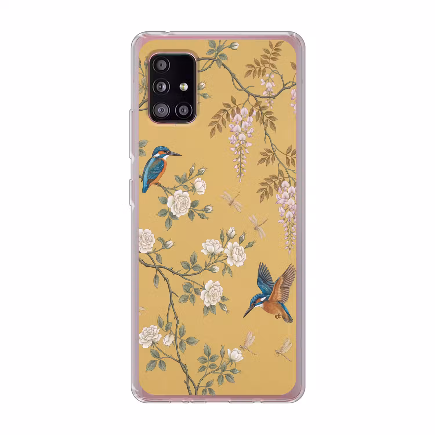IJsvogels - Bloesem - Geel Telefoonhoesje Samsung Galaxy A51 5G klein -3d