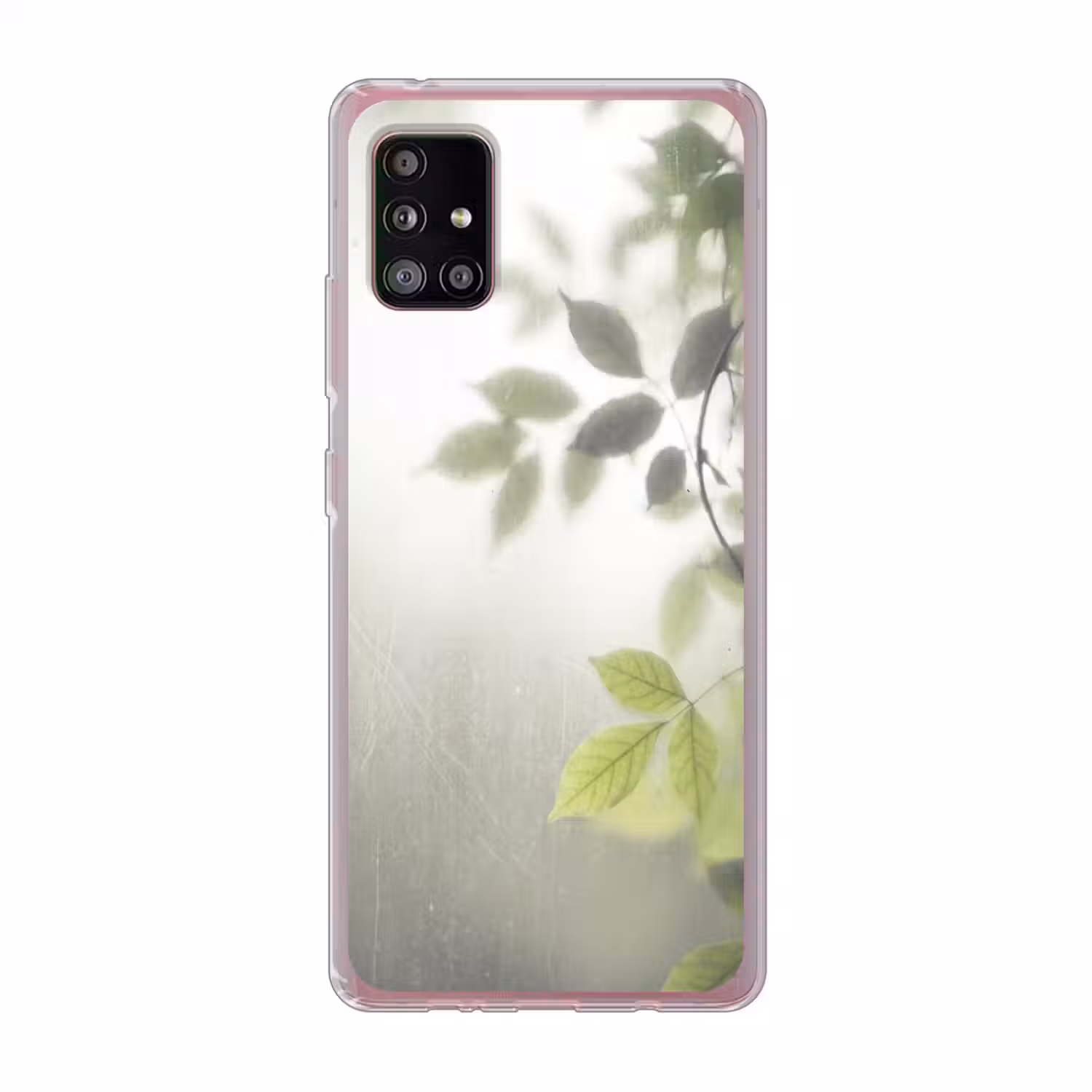 Blad - Schaduw - Natuur - Abstract - Groen Telefoonhoesje Samsung Galaxy A51 5G klein -3d
