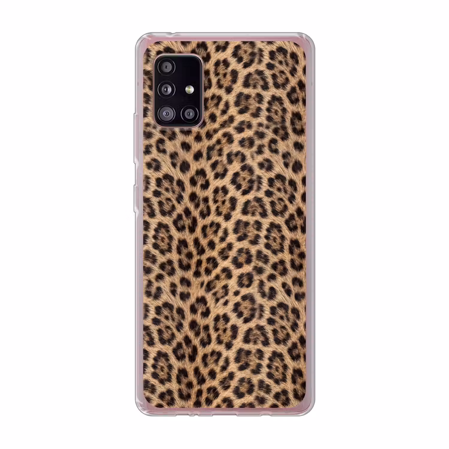 Luipaard - Vacht - Klassiek - Bruin Telefoonhoesje Samsung Galaxy A51 5G klein -3d