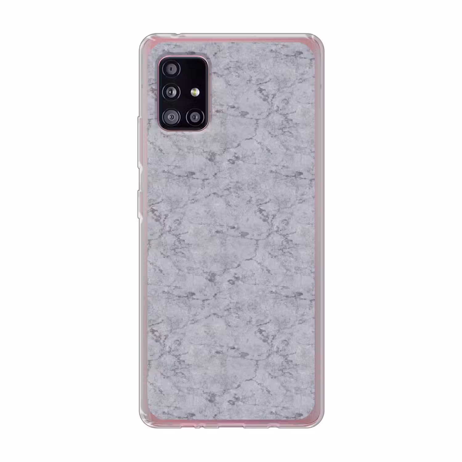 Marmerplaat - Patroon - Grijs Telefoonhoesje Samsung Galaxy A51 5G klein 373 -3d