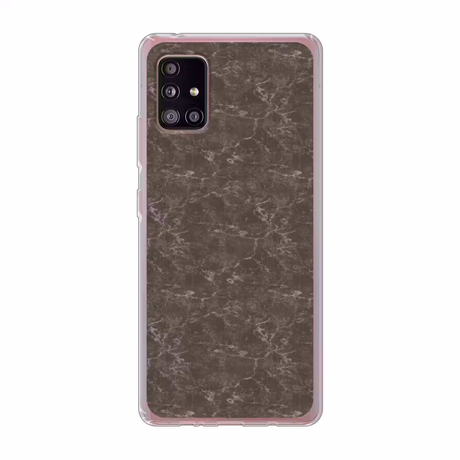 Marmer - Aders - Bruin Telefoonhoesje Samsung Galaxy A51 5G klein 373 -3d