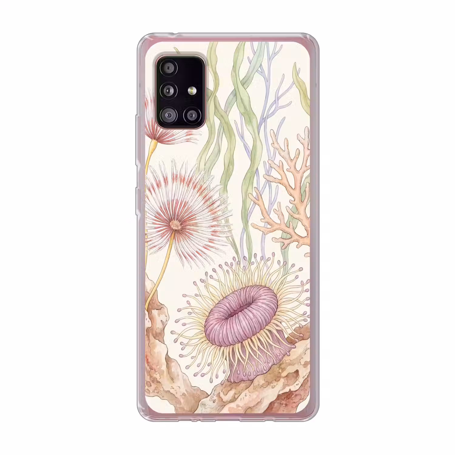 Zeeleven - Koraal - Onderwater - Illustratie - Kleurrijk Telefoonhoesje Samsung Galaxy A51 5G klein -3d