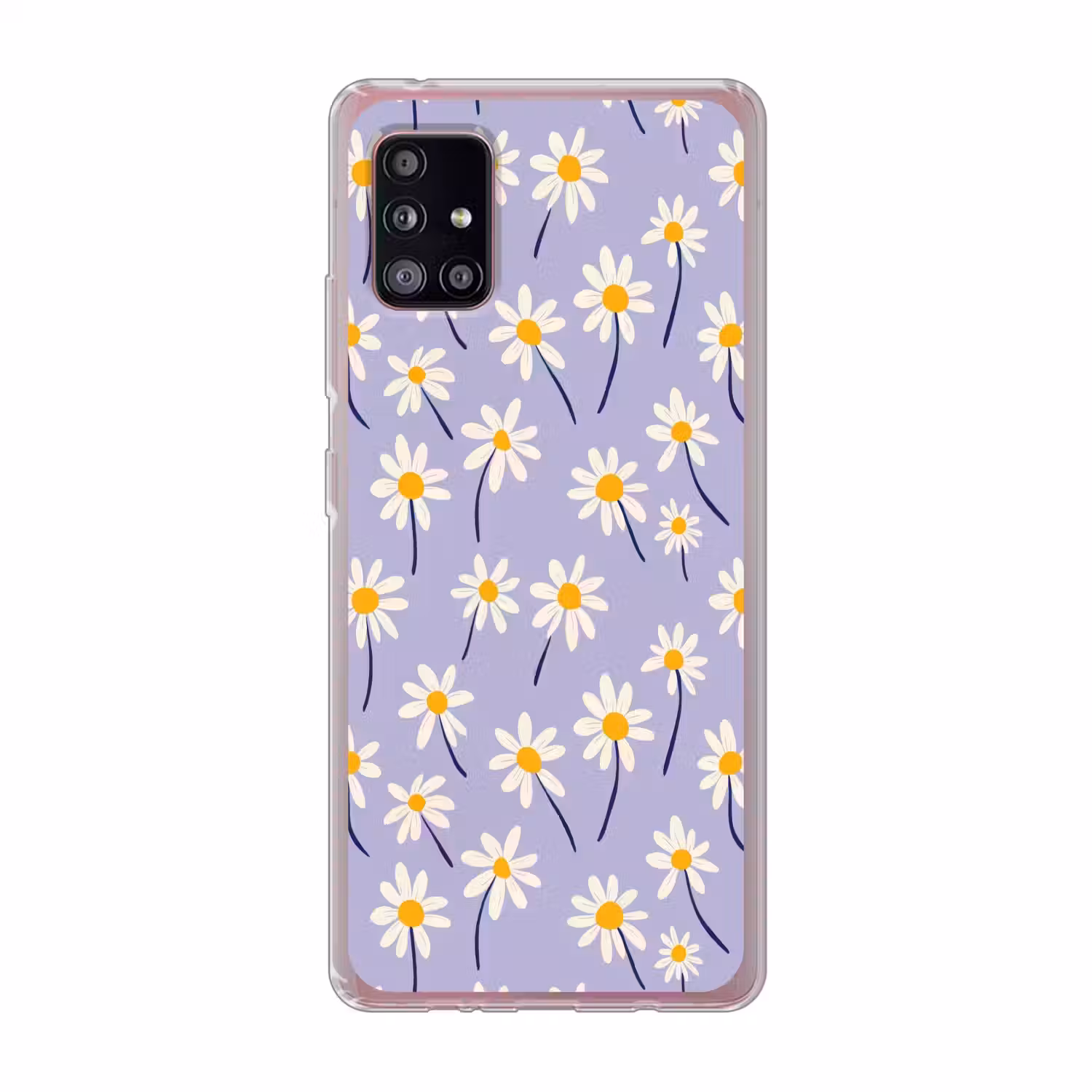 Modern - Madelief - Paars Telefoonhoesje Samsung Galaxy A51 5G klein 373 -3d