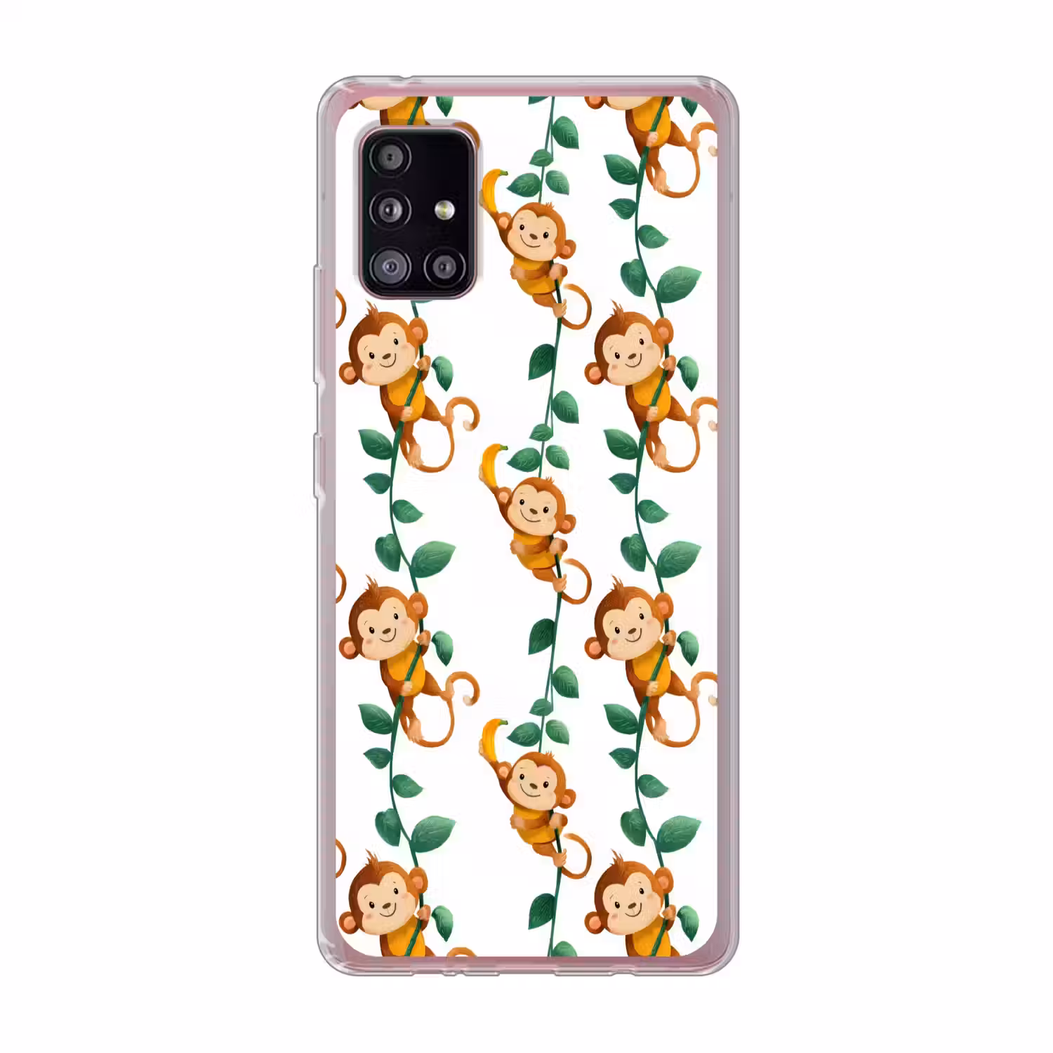 Apen - Lianen - Kleurrijk Telefoonhoesje Samsung Galaxy A51 5G klein 373 -3d