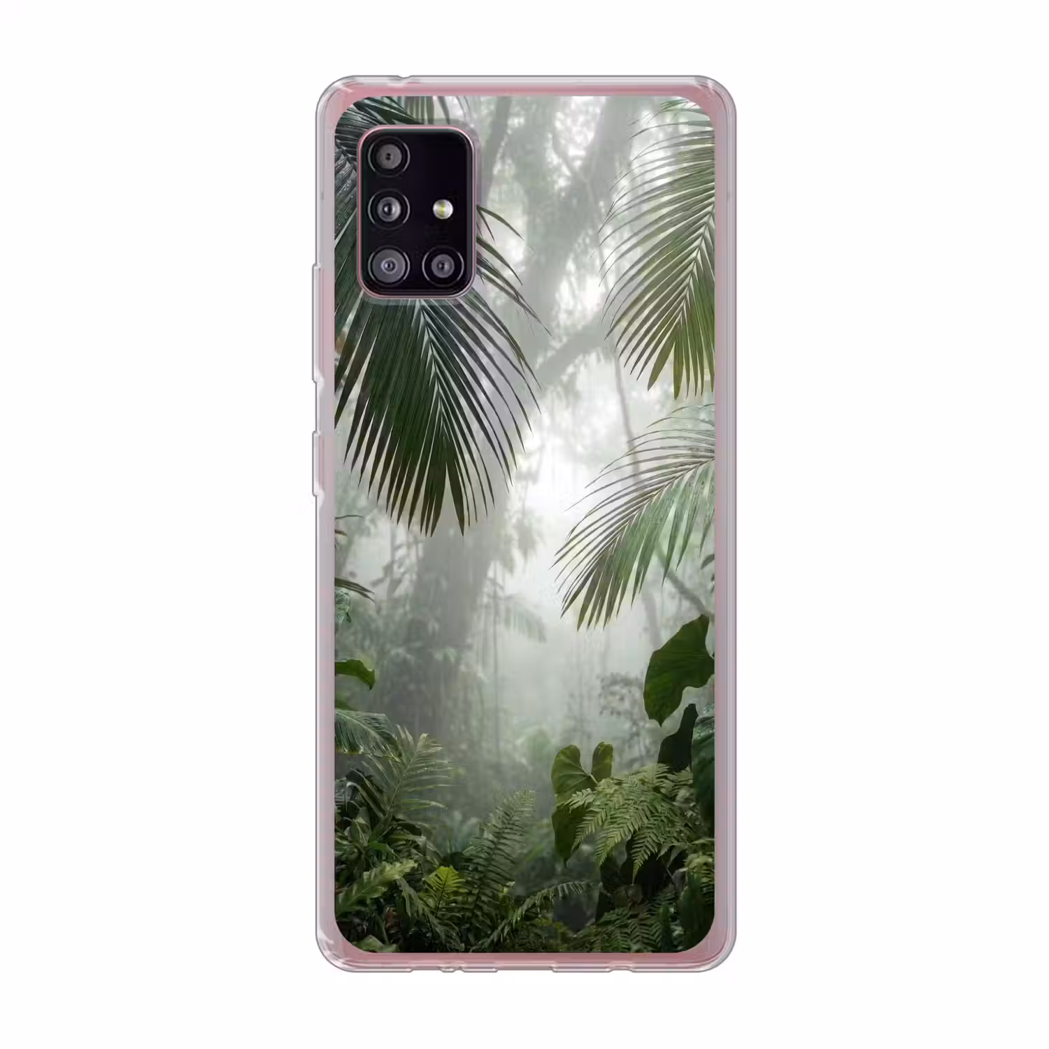 Natuur - Jungle - Mist - Tropisch - Groen Telefoonhoesje Samsung Galaxy A51 5G klein -3d