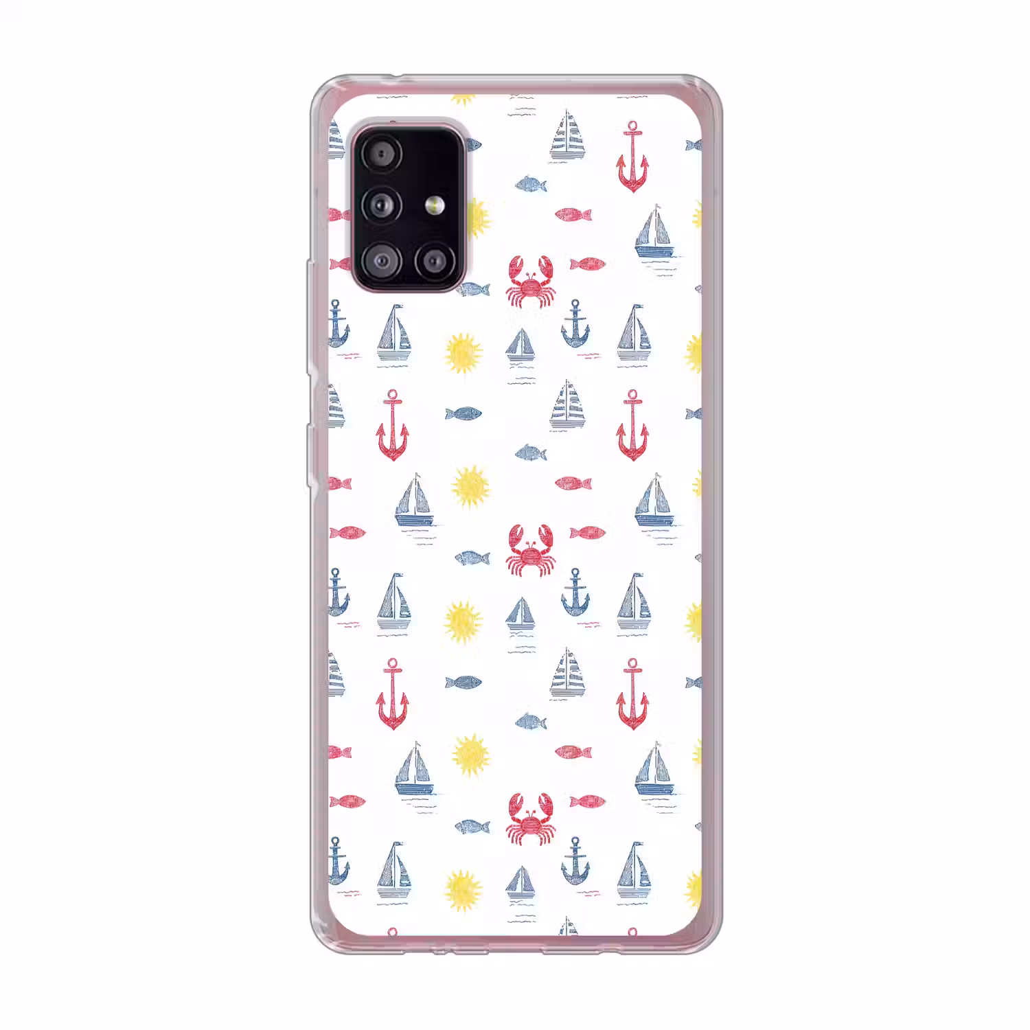 Nautisch - Illustraties - Kleurrijk Telefoonhoesje Samsung Galaxy A51 5G klein 373 -3d