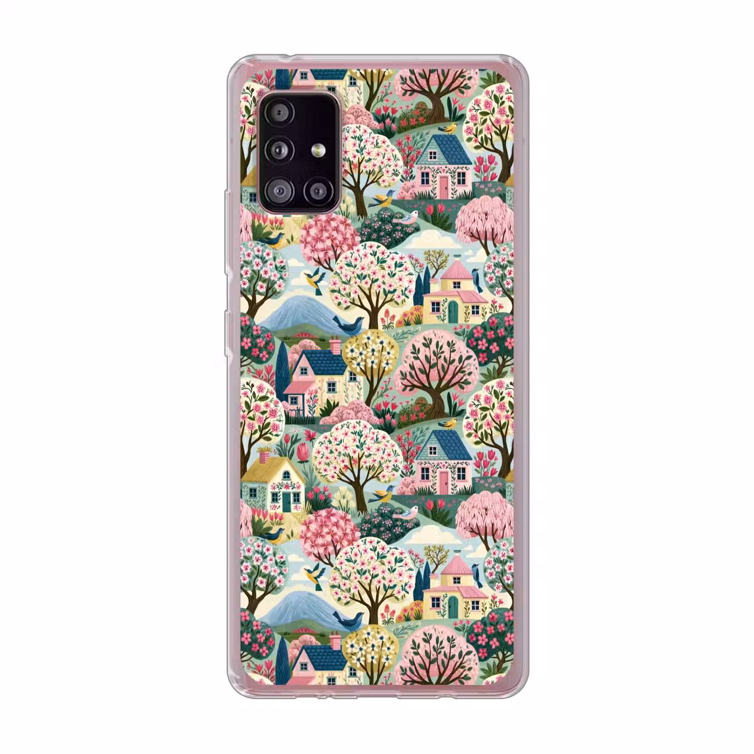 Nostalgisch - Idyllisch - Kleurrijk Telefoonhoesje Samsung Galaxy A51 5G klein 373 -3d