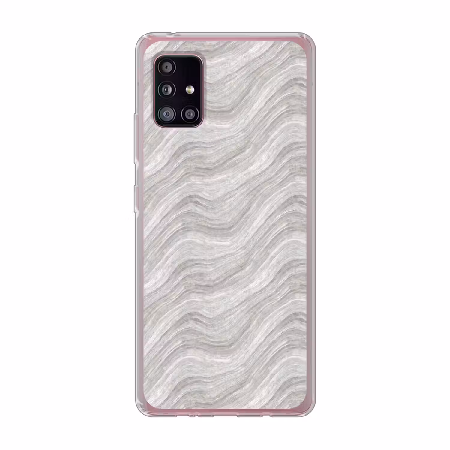 Patroon - Helder - Wit - Grijs Telefoonhoesje Samsung Galaxy A51 5G klein 373 -3d