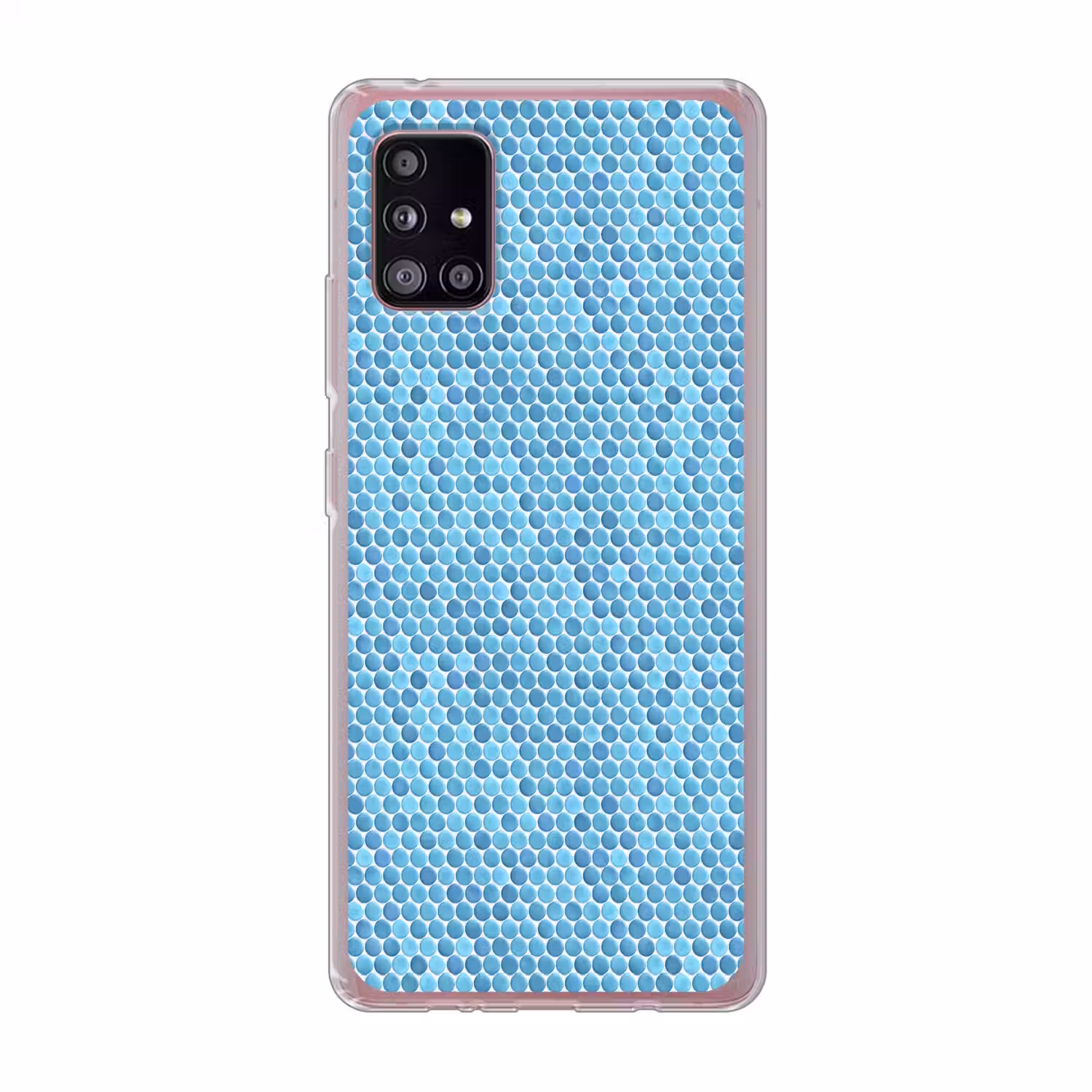 Penny - Mozaïek - Lichtblauw Telefoonhoesje Samsung Galaxy A51 5G klein 373 -3d