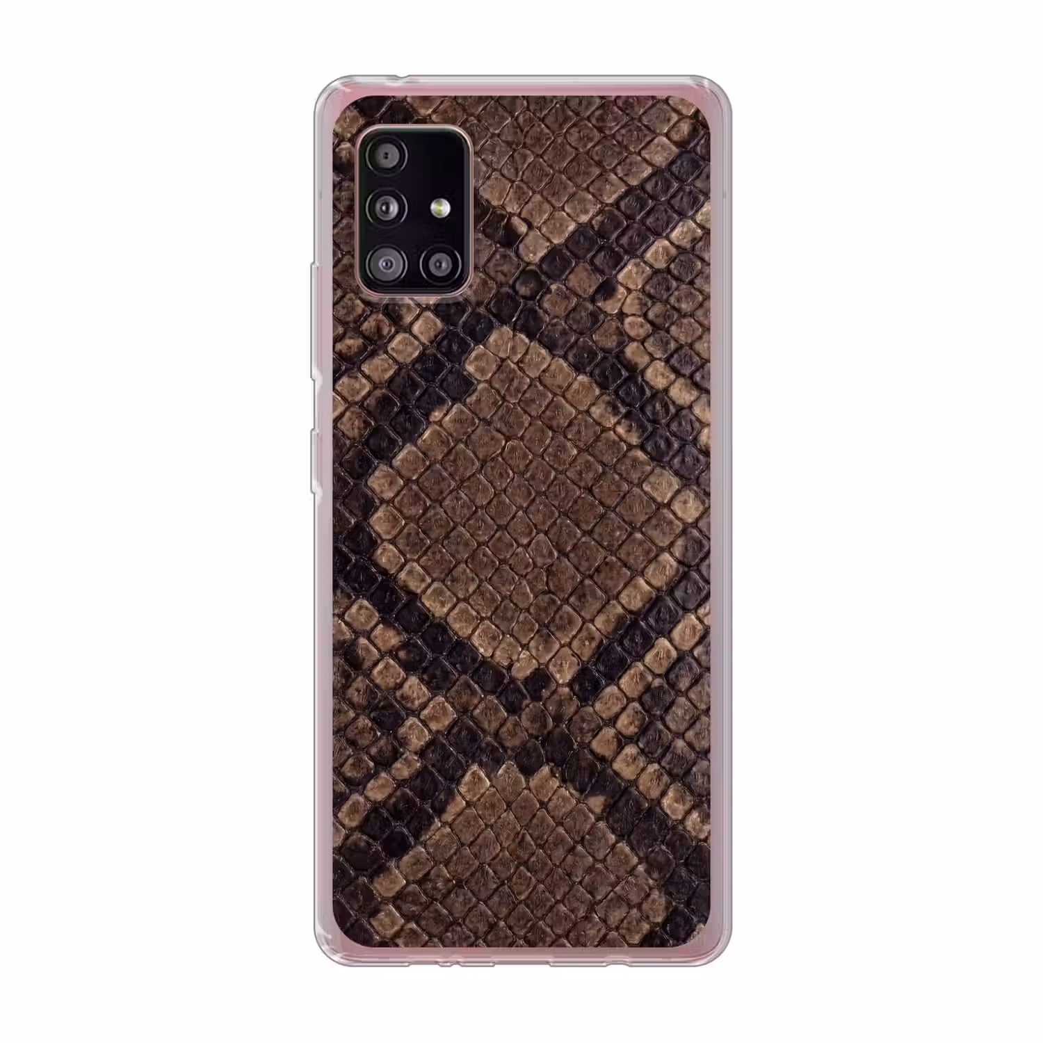 Python - Schubben - Brons Telefoonhoesje Samsung Galaxy A51 5G klein -3d