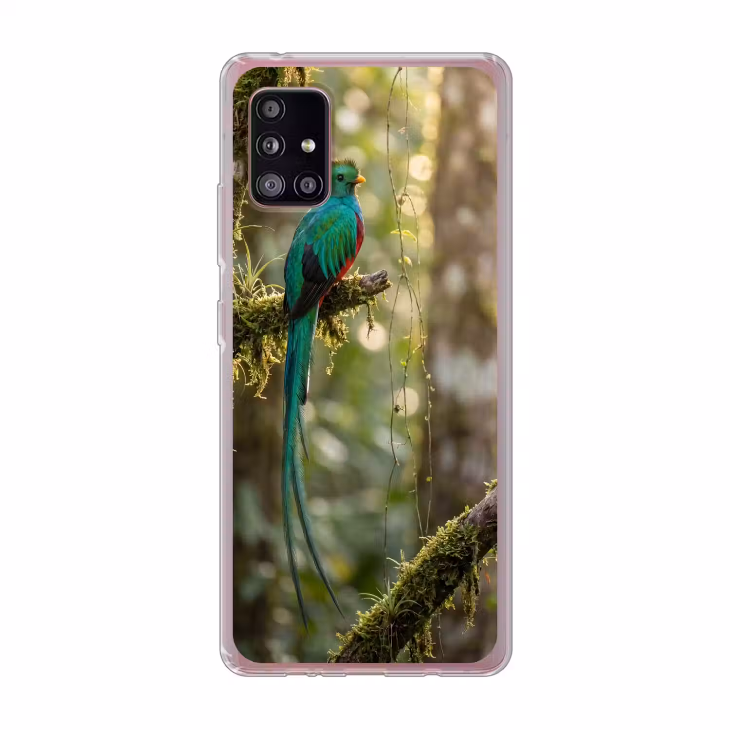 Quetzal - Jungle - Natuur - Groen Telefoonhoesje Samsung Galaxy A51 5G klein -3d