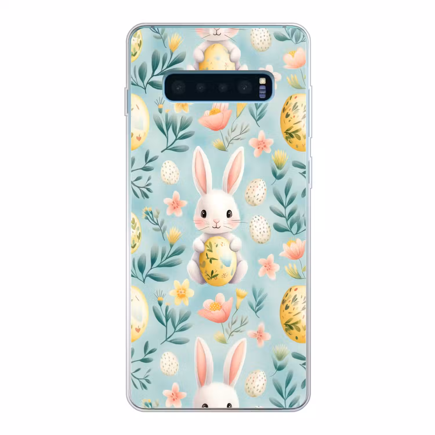 Konijn - Eieren - Takjes Telefoonhoesje Samsung Galaxy S10 Lite klein -3d