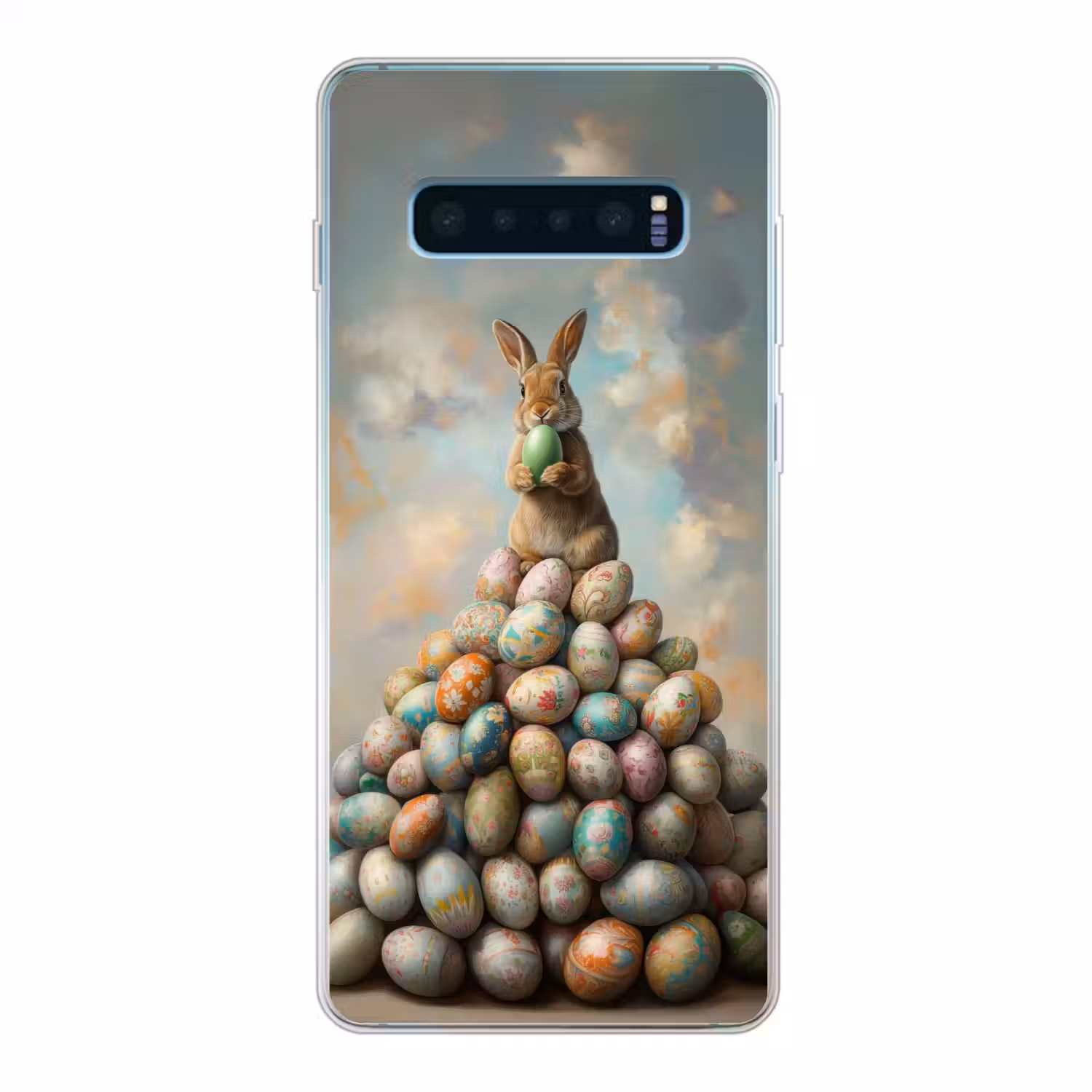 Konijn - Eieren - Kleurrijk Telefoonhoesje Samsung Galaxy S10 Lite klein -3d