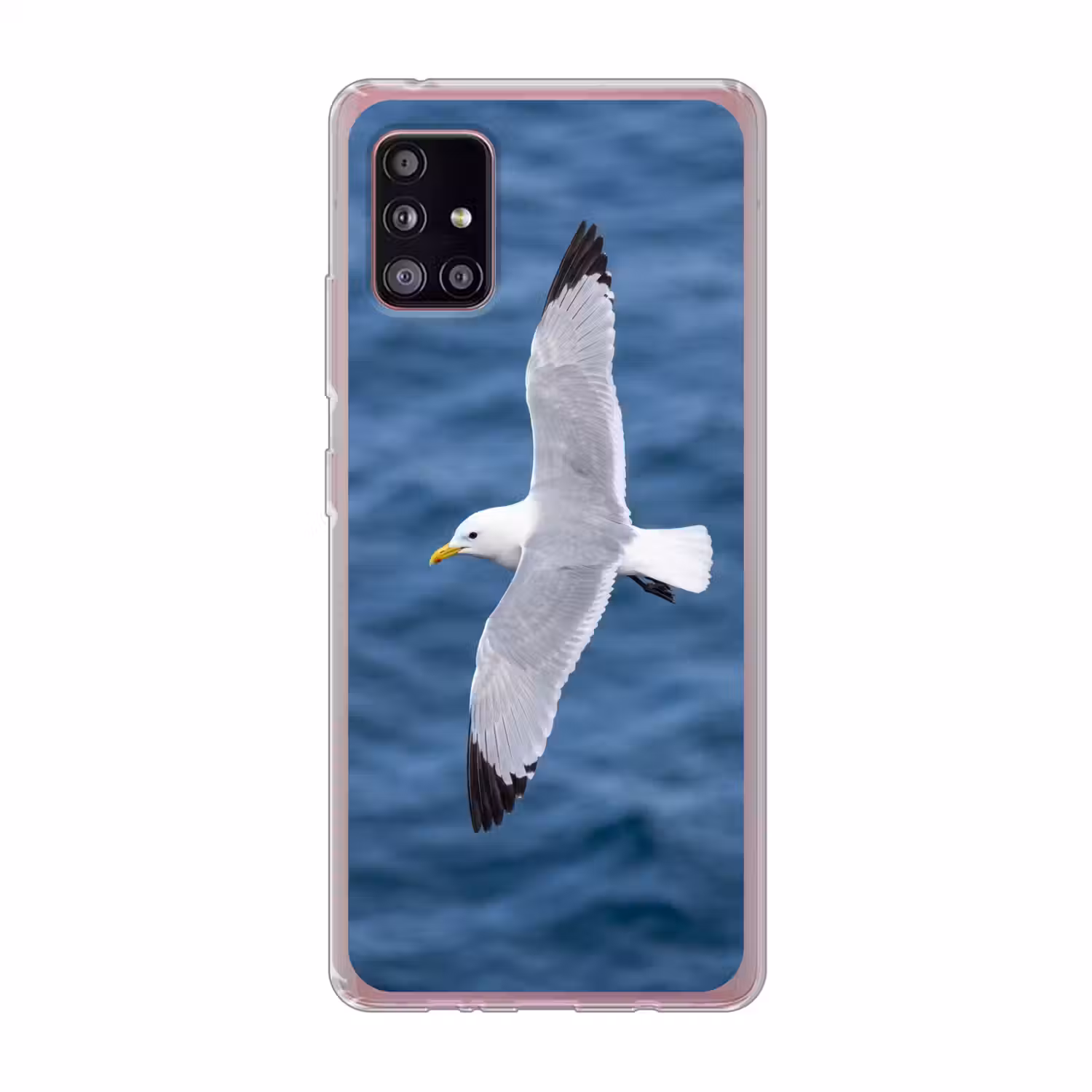 Zeemeeuw - Oceaan - Blauw Telefoonhoesje Samsung Galaxy A51 5G klein -3d